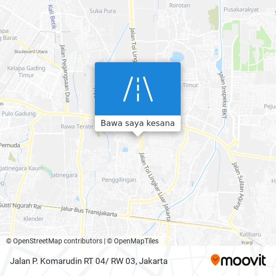 Peta Jalan P. Komarudin RT 04/ RW 03