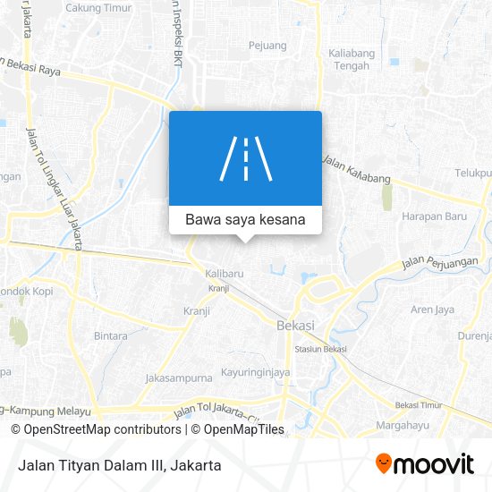 Peta Jalan Tityan Dalam III