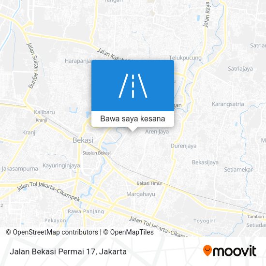 Peta Jalan Bekasi Permai 17