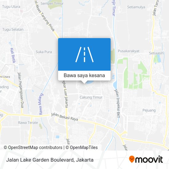 Peta Jalan Lake Garden Boulevard
