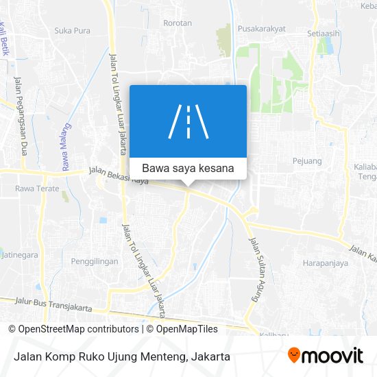 Peta Jalan Komp Ruko Ujung Menteng