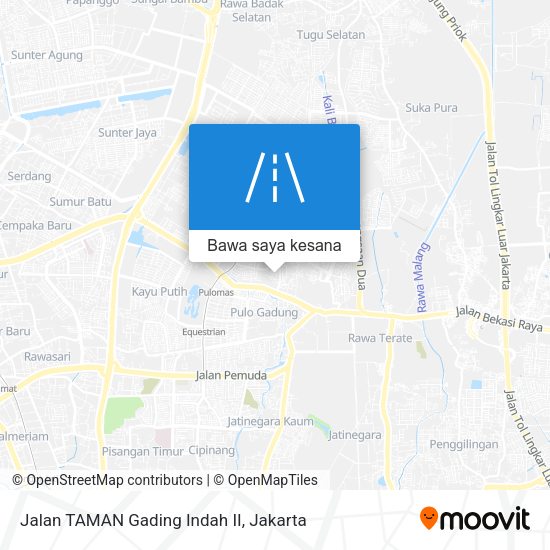 Peta Jalan TAMAN Gading Indah II