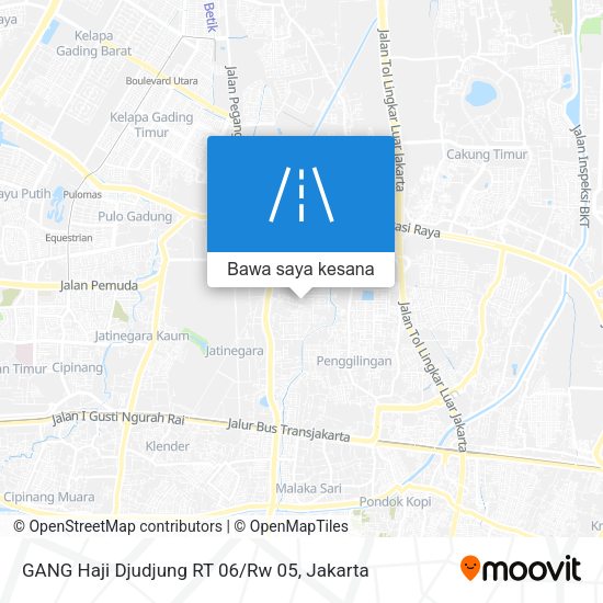 Peta GANG Haji Djudjung RT 06/Rw 05