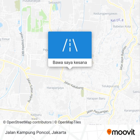 Peta Jalan Kampung Poncol