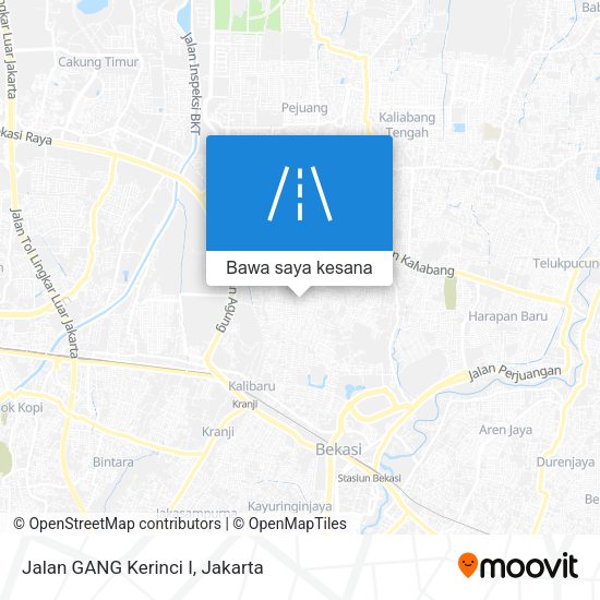 Peta Jalan GANG Kerinci I