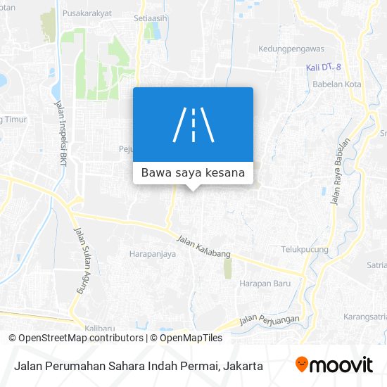 Peta Jalan Perumahan Sahara Indah Permai