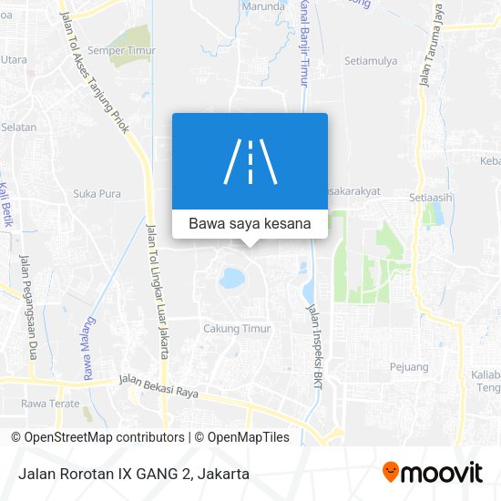 Peta Jalan Rorotan IX GANG 2