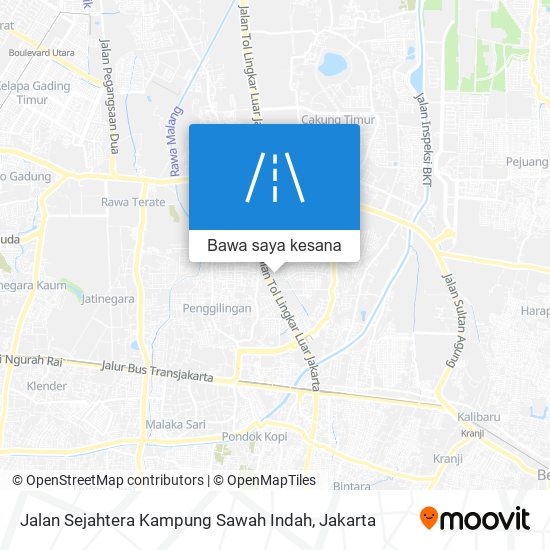 Peta Jalan Sejahtera Kampung Sawah Indah