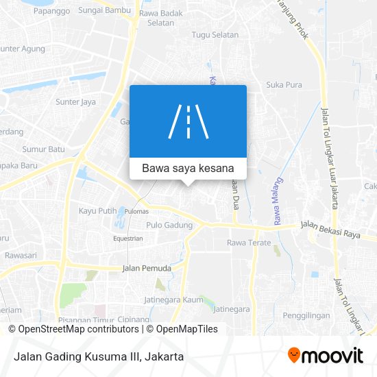 Peta Jalan Gading Kusuma III