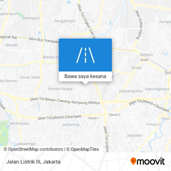 Peta Jalan Listrik III