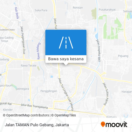 Peta Jalan TAMAN Pulo Gebang