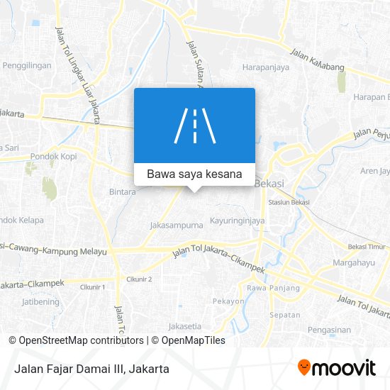 Peta Jalan Fajar Damai III