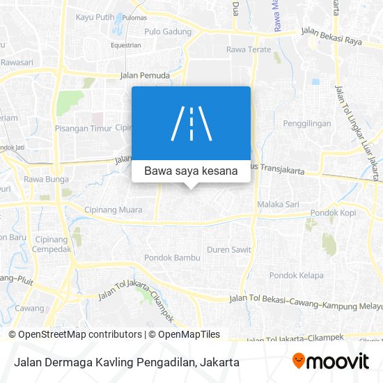 Peta Jalan Dermaga Kavling Pengadilan