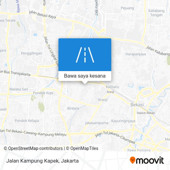 Peta Jalan Kampung Kapek