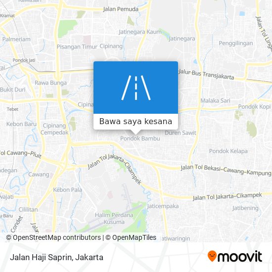 Peta Jalan Haji Saprin