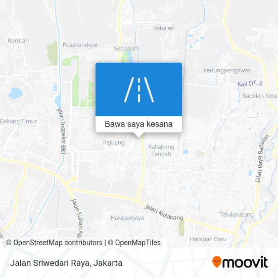 Peta Jalan Sriwedari Raya