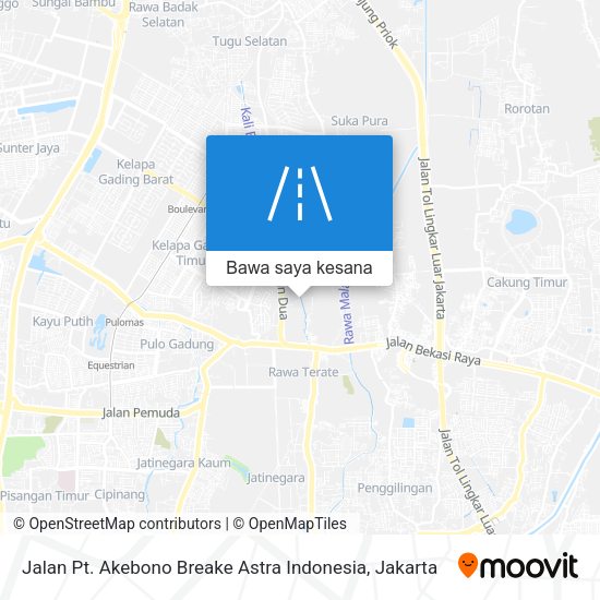 Peta Jalan Pt. Akebono Breake Astra Indonesia