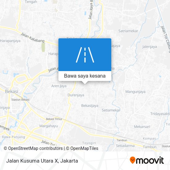 Peta Jalan Kusuma Utara X