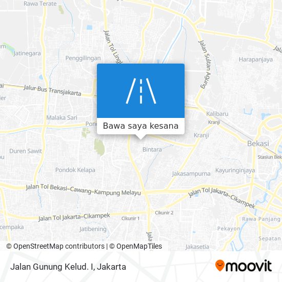 Peta Jalan Gunung Kelud. I