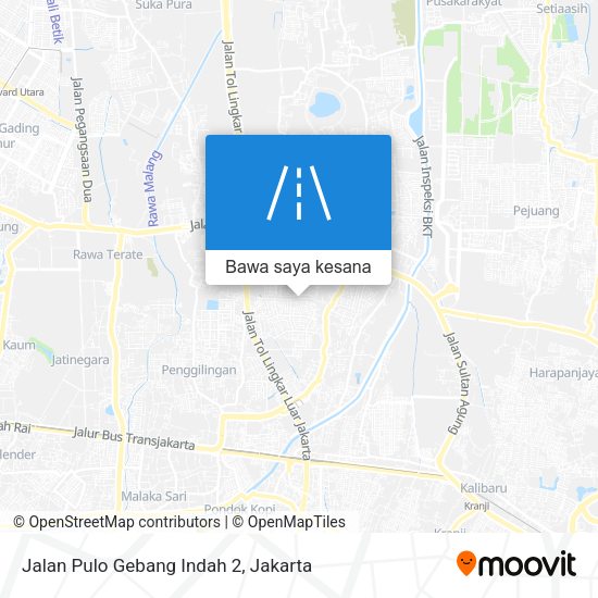 Peta Jalan Pulo Gebang Indah 2