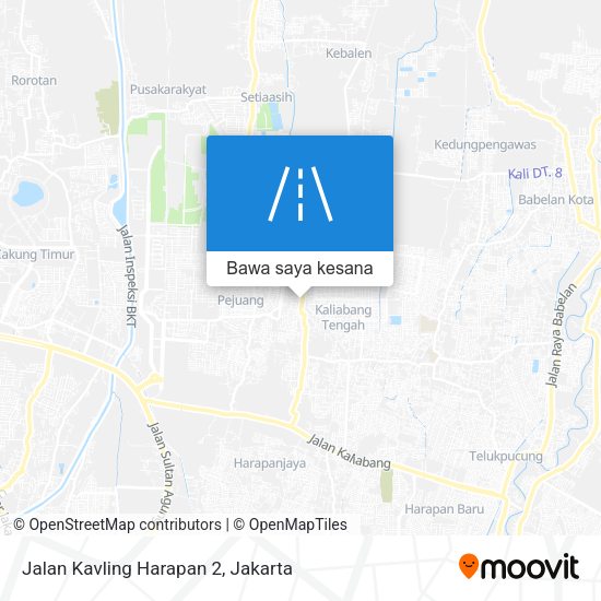 Peta Jalan Kavling Harapan 2