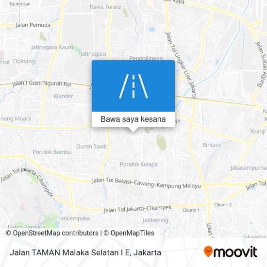 Peta Jalan TAMAN Malaka Selatan I E