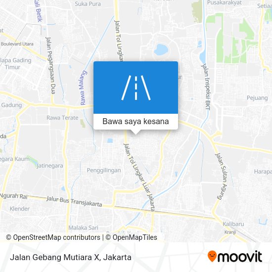 Peta Jalan Gebang Mutiara X