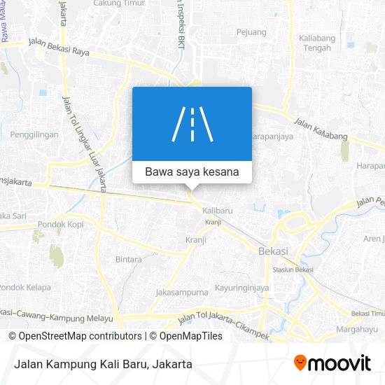 Peta Jalan Kampung Kali Baru