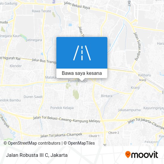 Peta Jalan Robusta III C