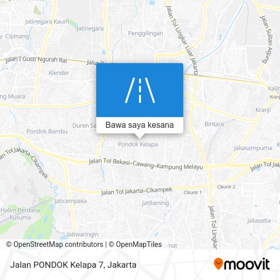 Peta Jalan PONDOK Kelapa 7
