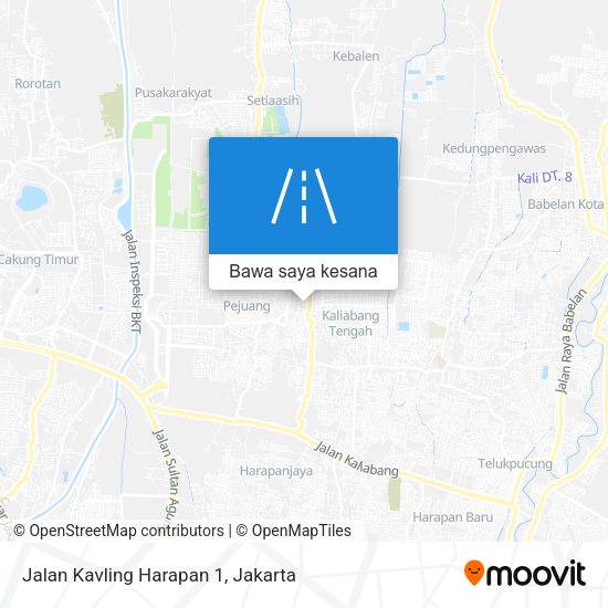 Peta Jalan Kavling Harapan 1