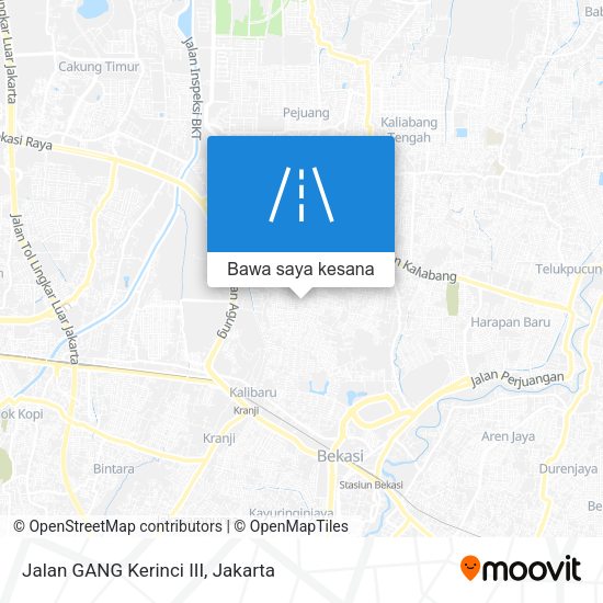 Peta Jalan GANG Kerinci III