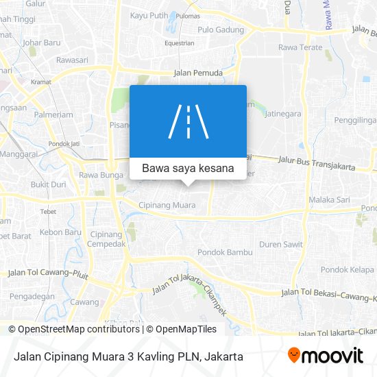 Peta Jalan Cipinang Muara 3 Kavling PLN