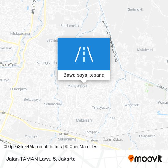 Peta Jalan TAMAN Lawu 5