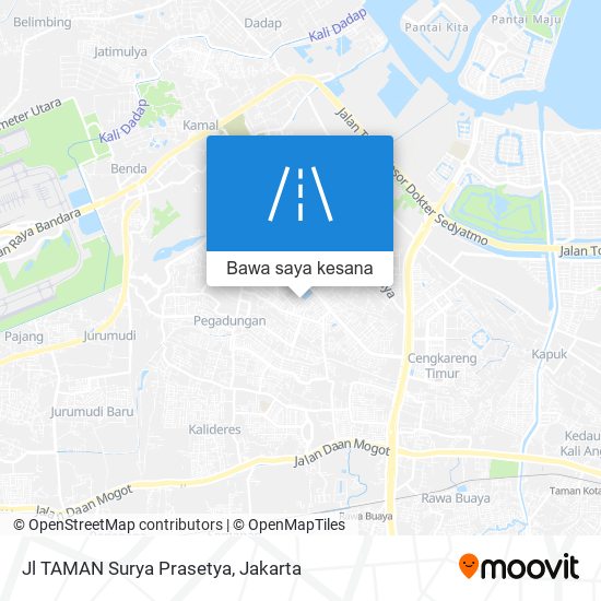 Peta Jl TAMAN Surya Prasetya