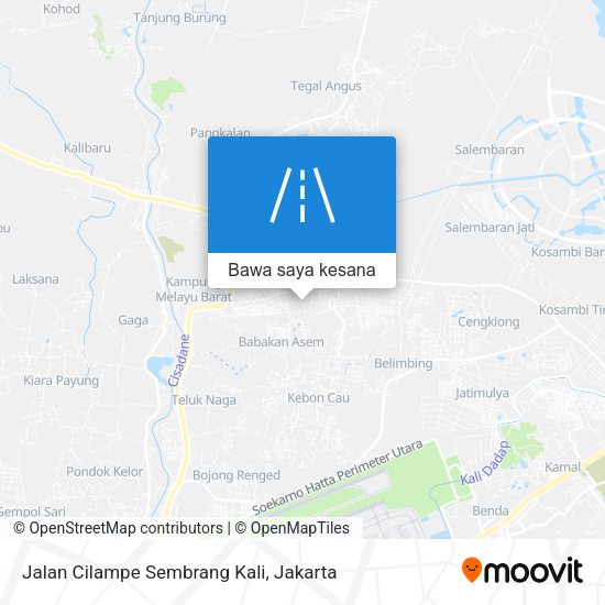 Peta Jalan Cilampe Sembrang Kali