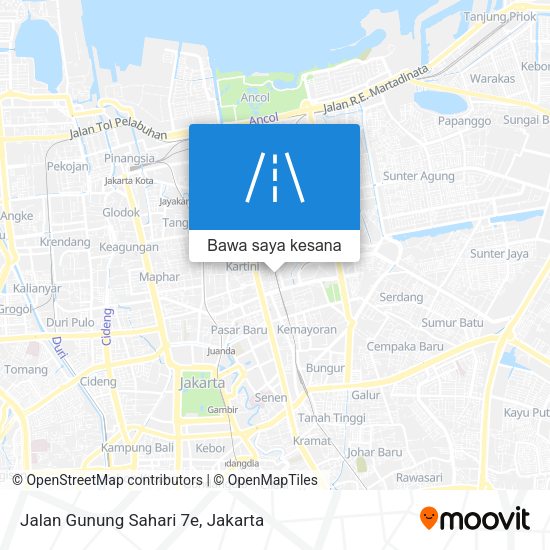 Peta Jalan Gunung Sahari 7e