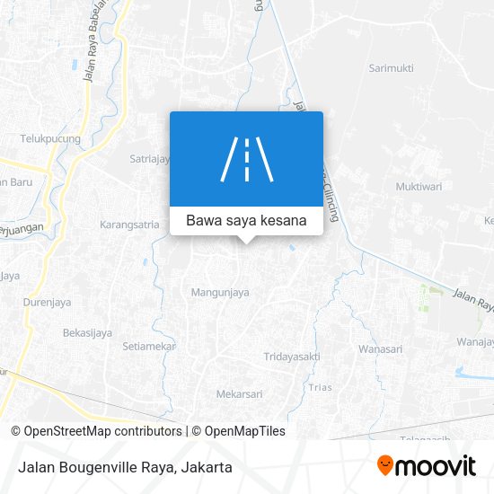 Peta Jalan Bougenville Raya