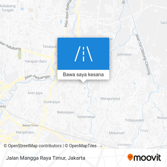 Peta Jalan Mangga Raya Timur