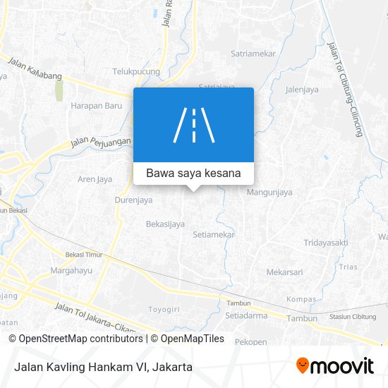 Peta Jalan Kavling Hankam VI