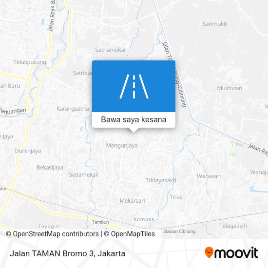 Peta Jalan TAMAN Bromo 3
