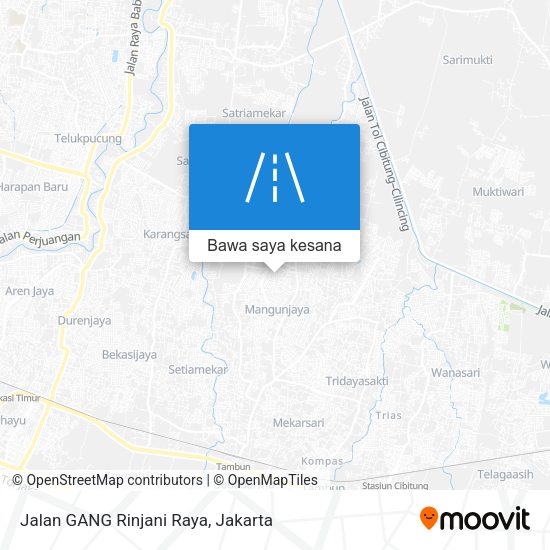 Peta Jalan GANG Rinjani Raya