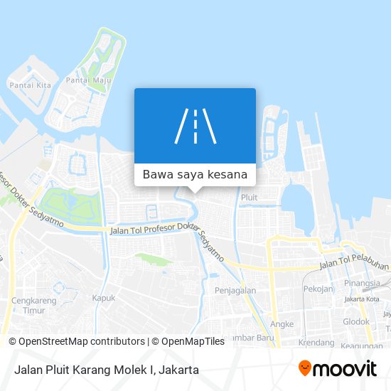 Peta Jalan Pluit Karang Molek I