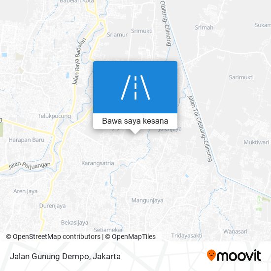 Peta Jalan Gunung Dempo