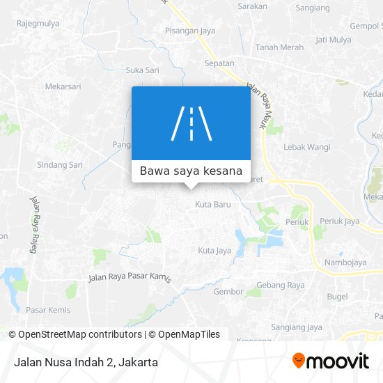 Peta Jalan Nusa Indah 2