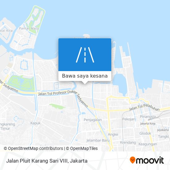 Peta Jalan Pluit Karang Sari VIII