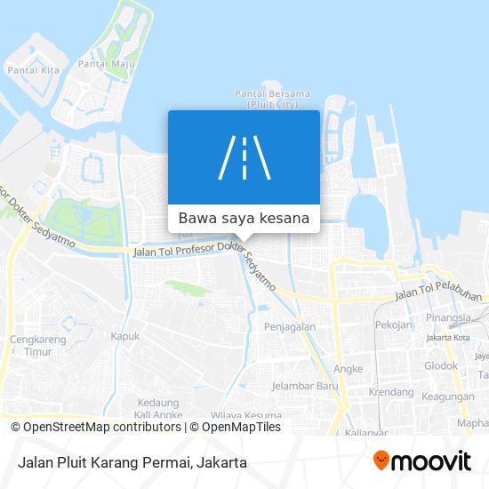 Peta Jalan Pluit Karang Permai