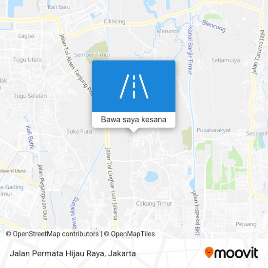 Peta Jalan Permata Hijau Raya