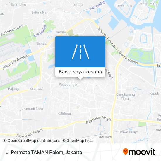 Peta Jl Permata TAMAN Palem