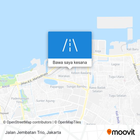 Peta Jalan Jembatan Trio